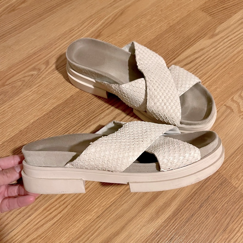 Ash platform sandals